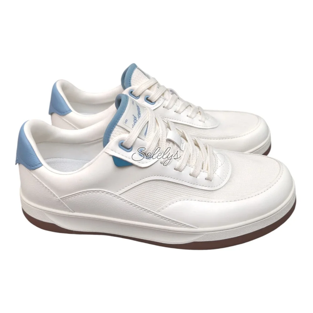 Vessi Courtside Classic Mens 8 Womens 9 Off White Tidal Blue Waterproof Sneaker